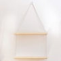 Hanah Home Raf230 Estantería de Pared de Madera de Abeto en Nogal